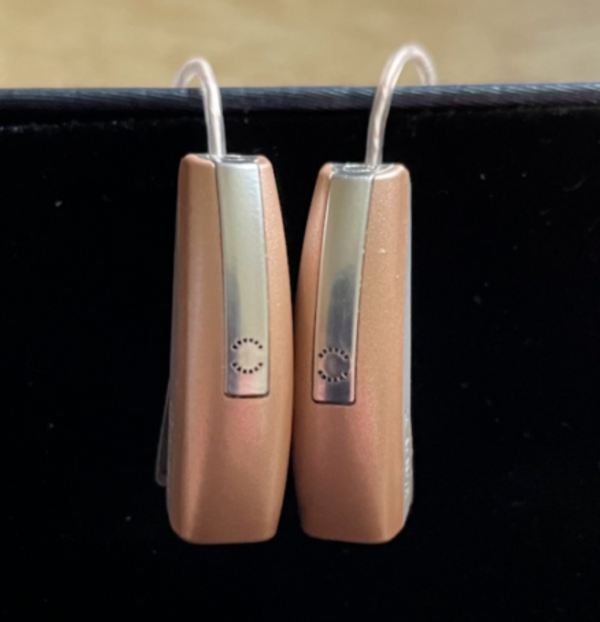 Pair of Digital Widex (now Coselgi) Dream 110 RIC Hearing Aids in 'Passion'
